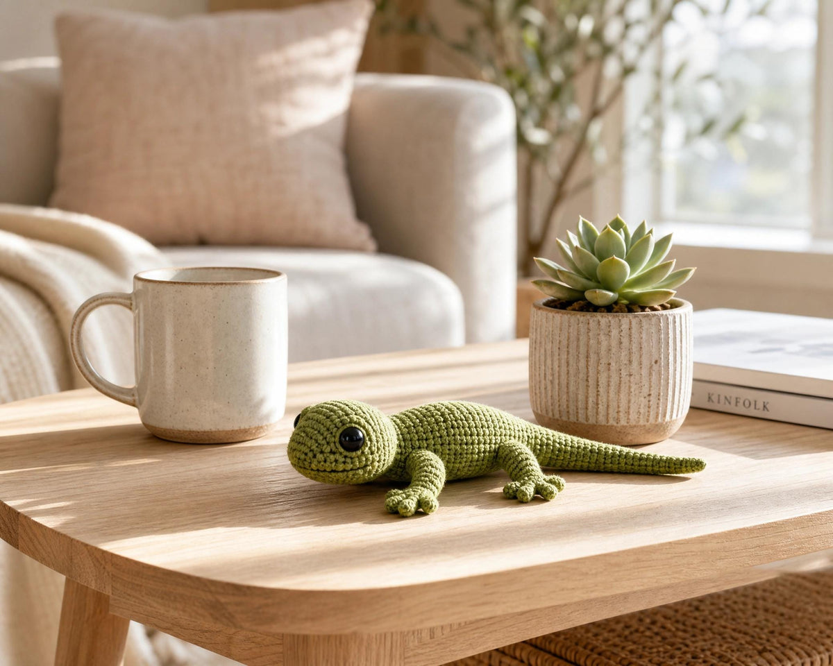 Lizard Amigurumi Crochet Pattern | Intermediate Reptile Toy (PDF Download)