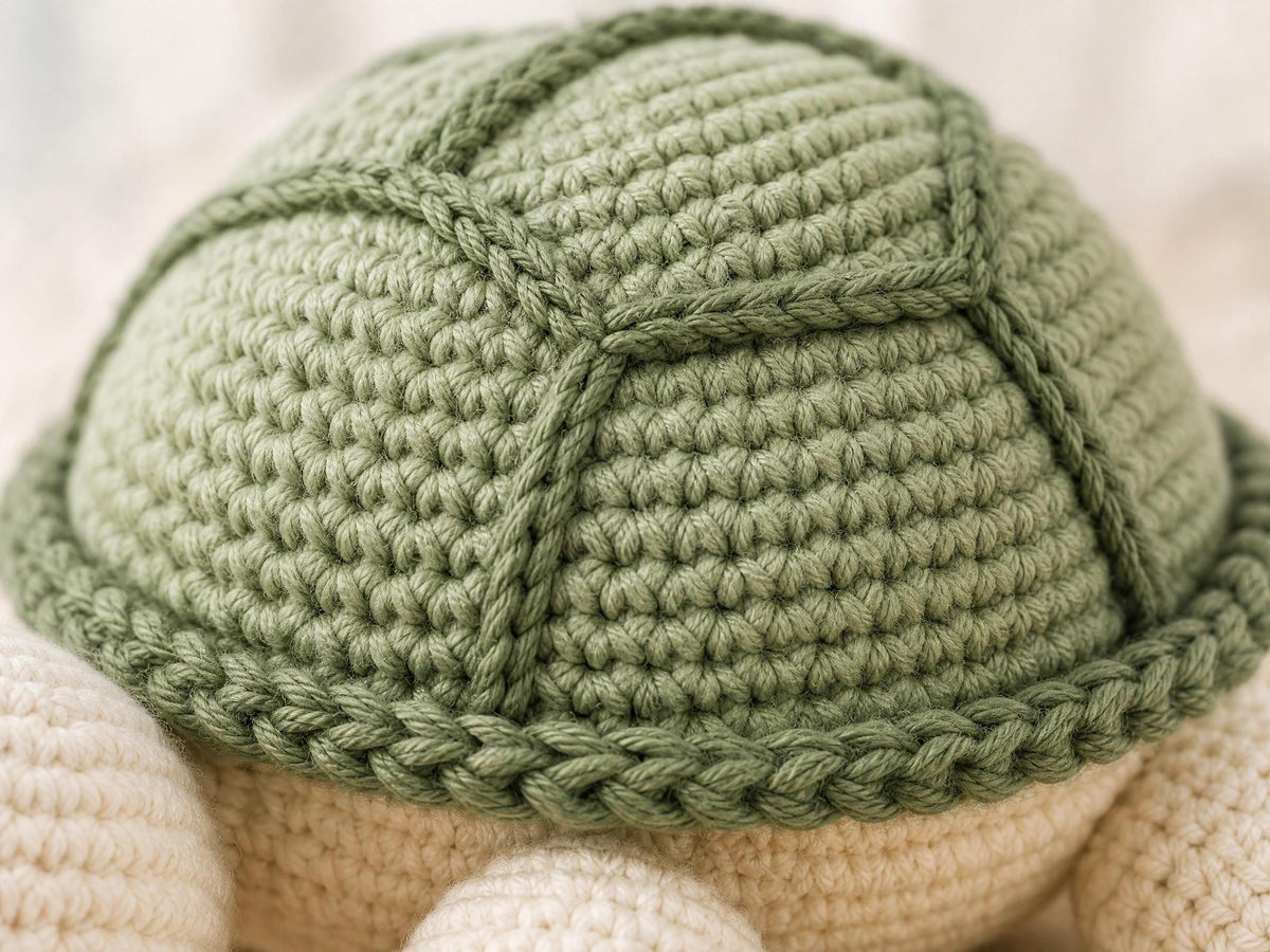 Sage Baby Turtle Amigurumi Crochet Pattern | Beginner Friendly Sea Turtle PDF