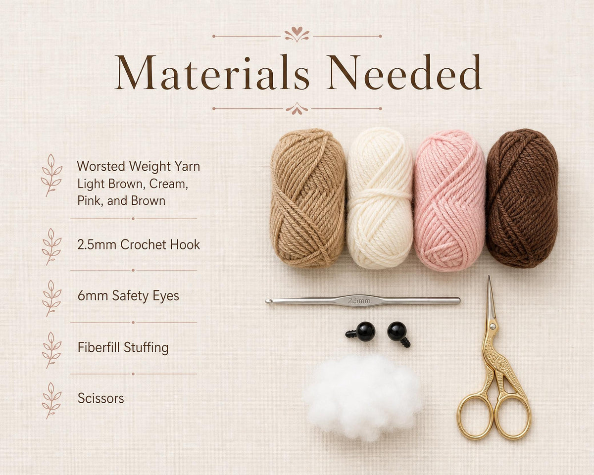 Hamster Amigurumi Crochet Pattern | Easy Beginner Stuffed Animal PDF Download