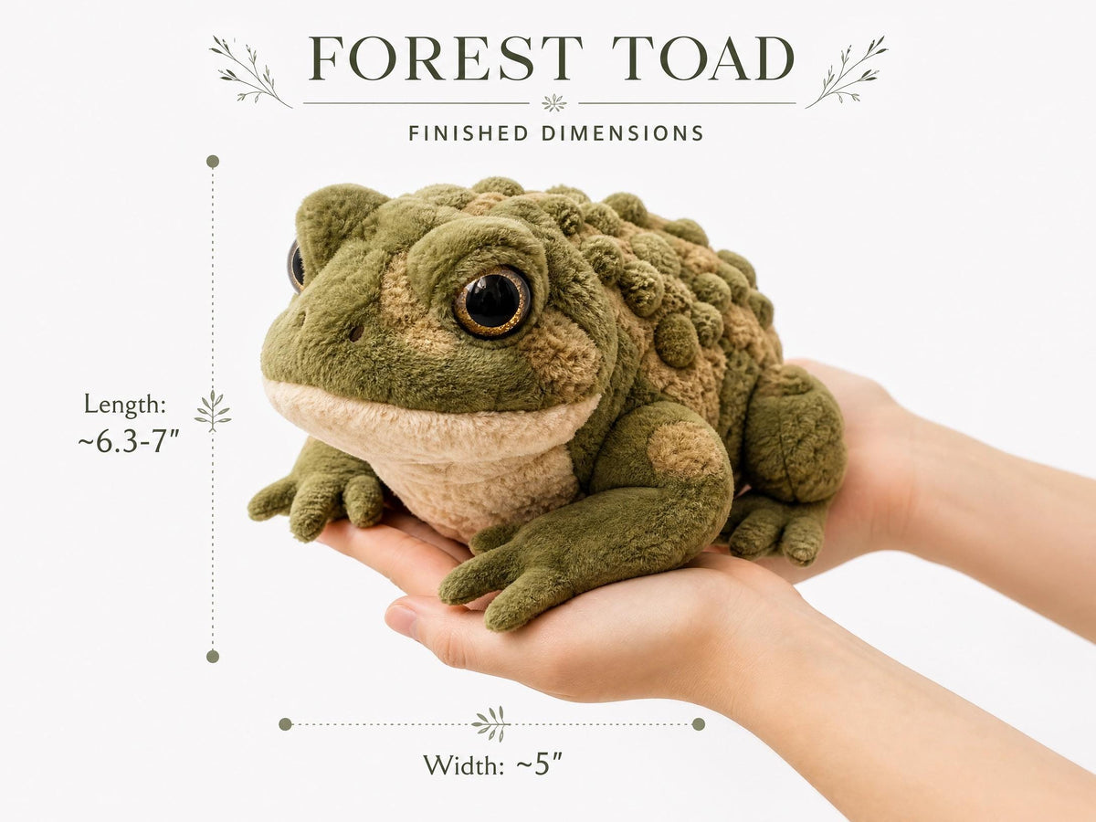 Realistic Forest Toad Crochet Pattern | Amigurumi PDF (Instant Download)