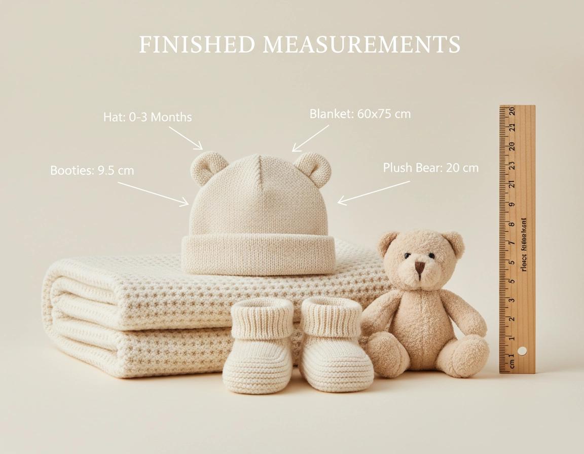 Baby Bear Crochet Pattern Bundle | Hat, Booties, Blanket, Plush Toy (PDF Download)