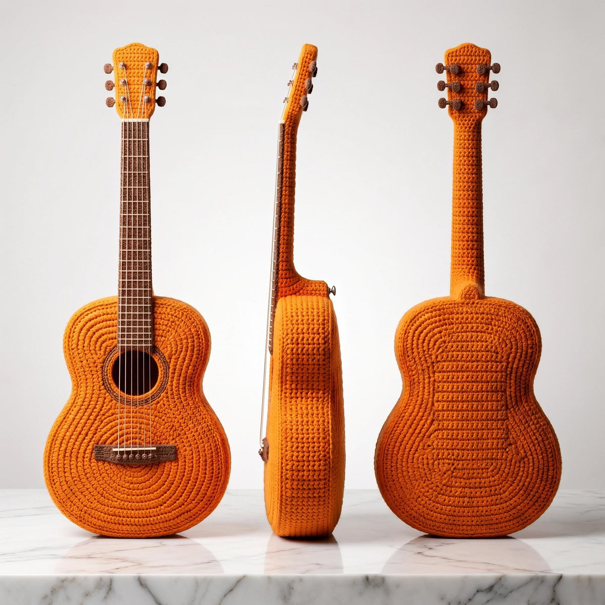 Crochet Mini Guitar Keychain Pattern - Beginner-Friendly Amigurumi PDF - Instant Download