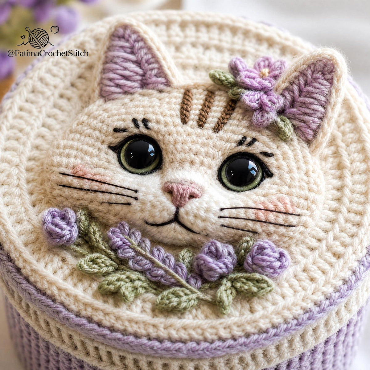 The Keepsake Cat Box Crochet Pattern PDF instant download