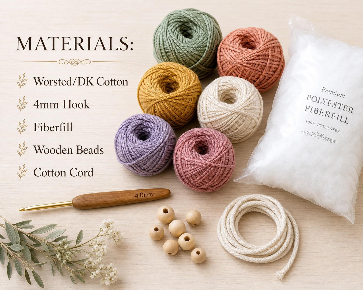 Crochet Name Banner Pattern | Puffy 3D Alphabet Letters (PDF Download)