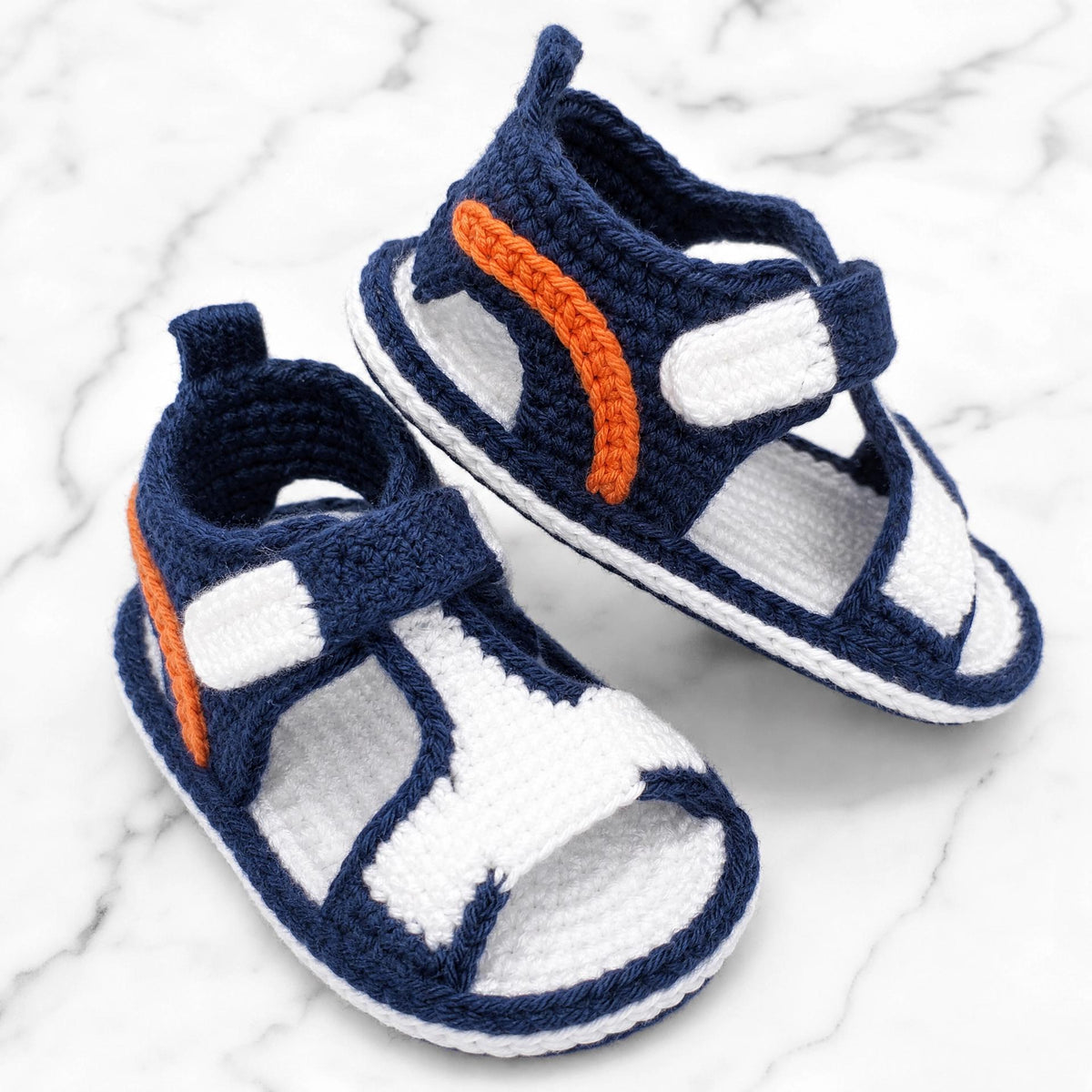 Track Star Sport Sandals Crochet Pattern | Baby Shoes PDF (Intermediate Skill)