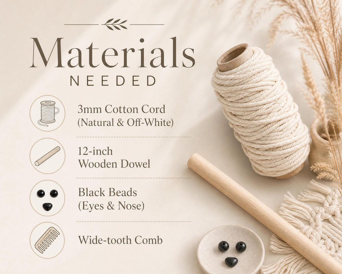 Beginner Macrame Fox Wall Hanging Pattern, Boho Woodland Nursery Decor (PDF Download)