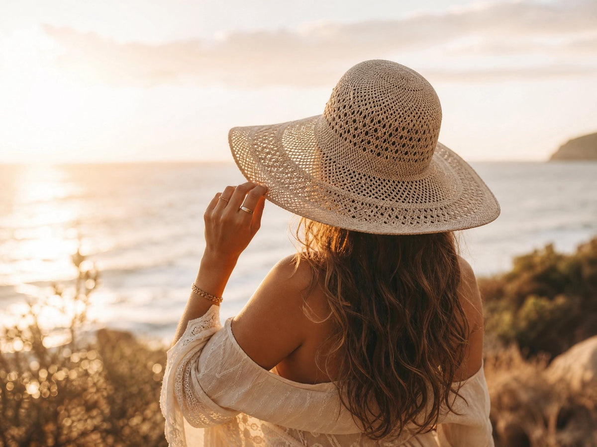 Crochet Sun Hat Pattern | Boho Wide Brim Beach Hat, Beginner DIY (PDF Download)