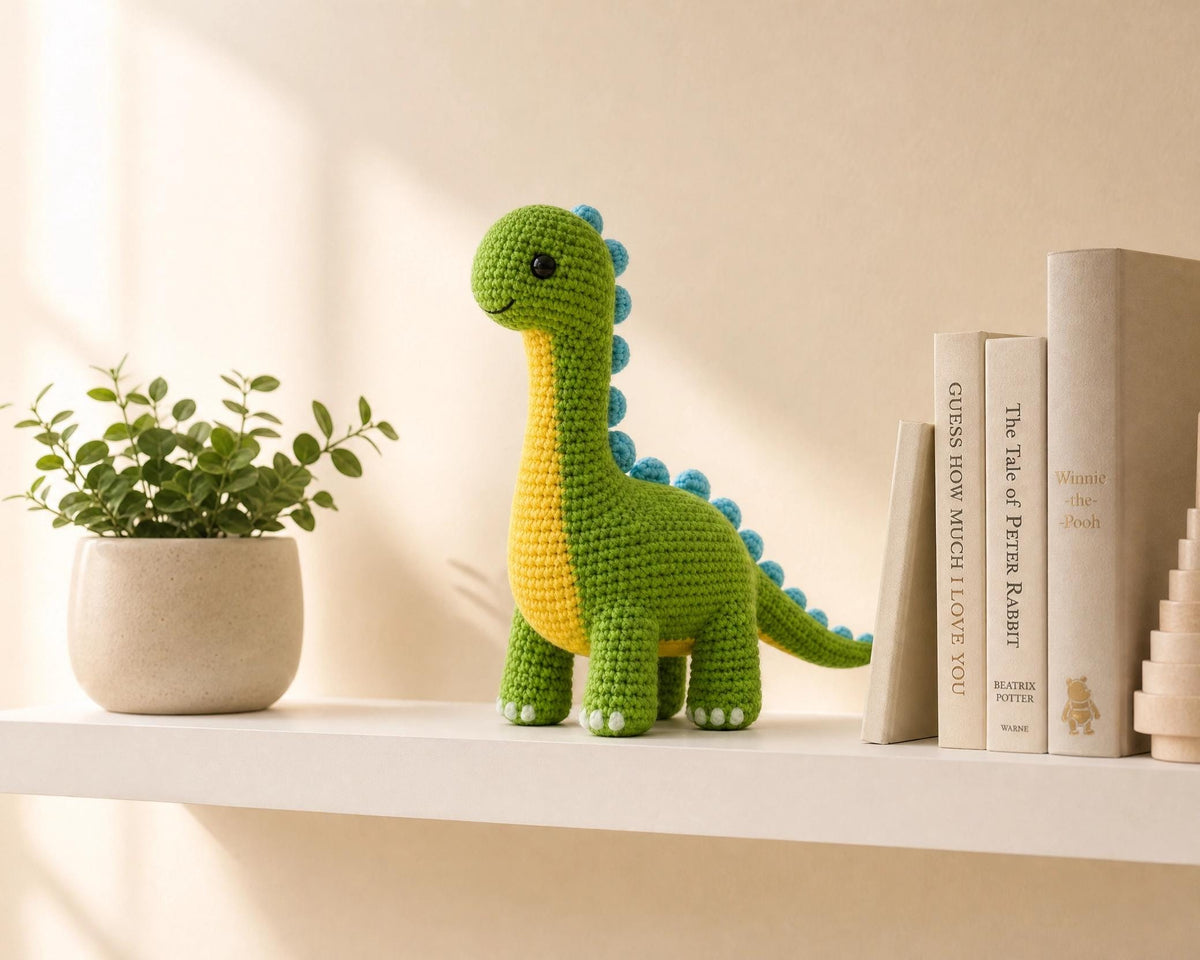 Amigurumi Brachiosaurus Crochet Pattern, Beginner Friendly Dino Toy (PDF Download)