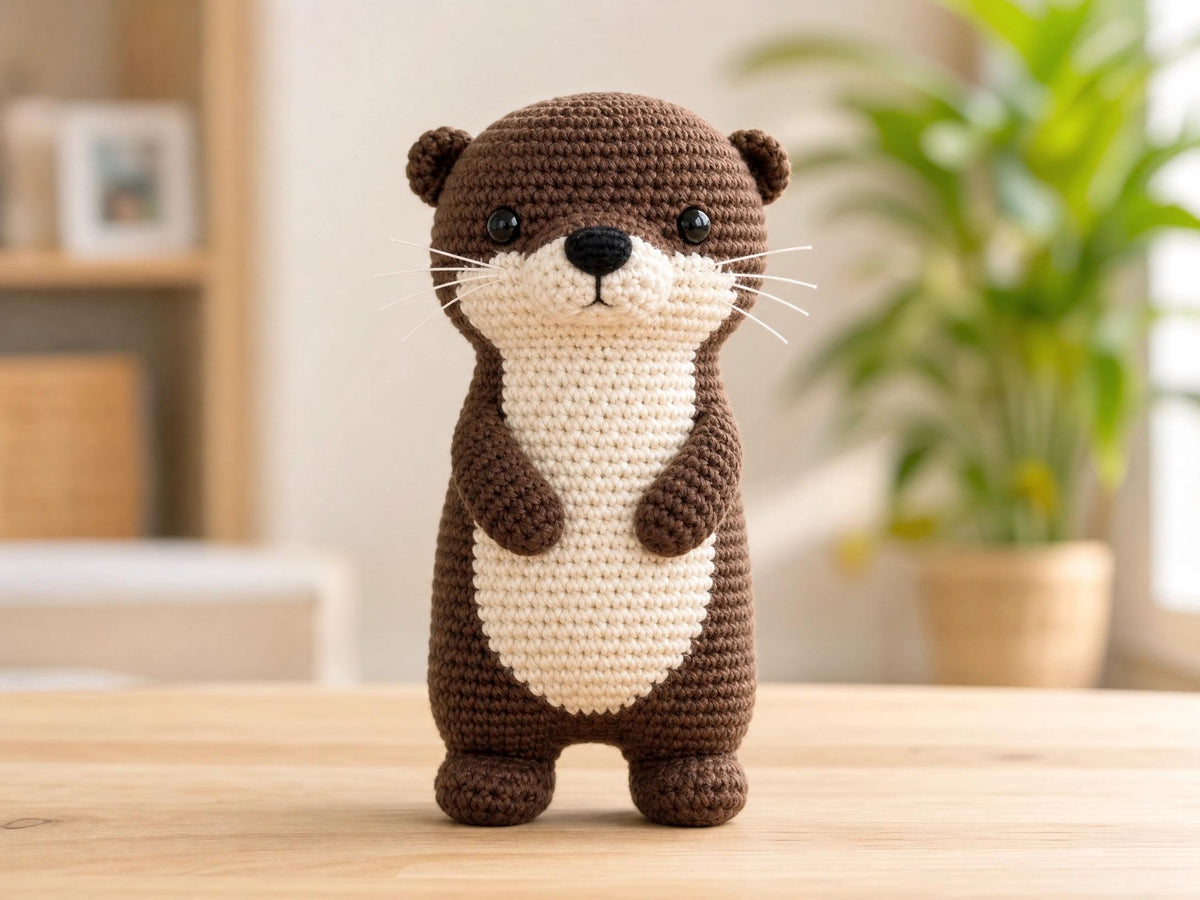 Crochet Otter Amigurumi Pattern | Seamless Color Change | Stuffed Animal Toy PDF | Intermediate Amigurumi Design