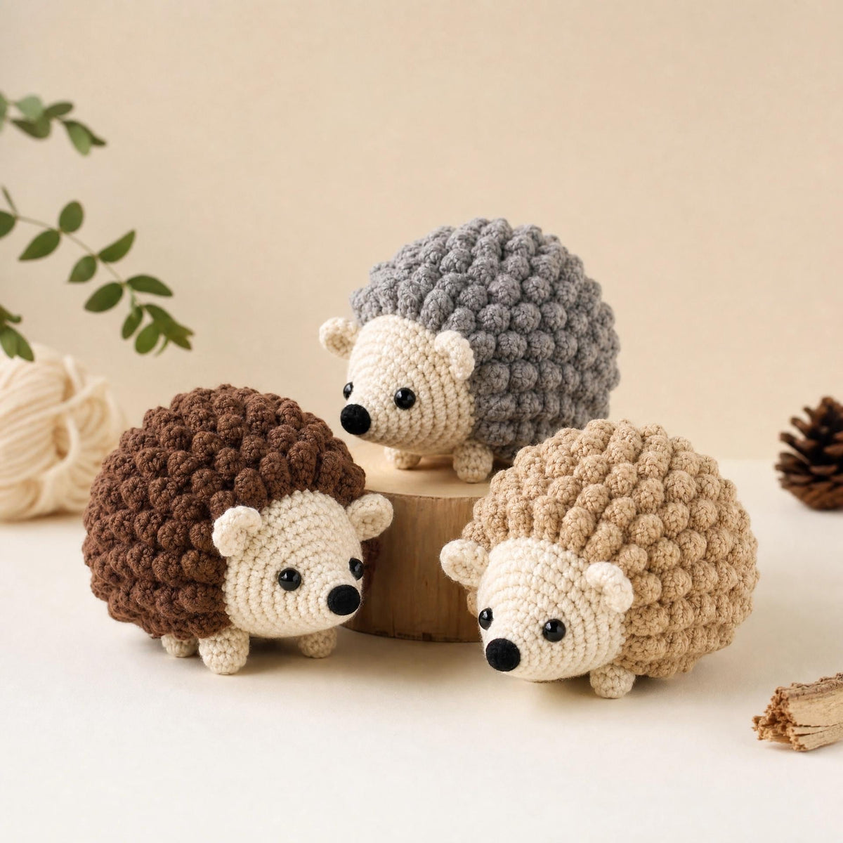 Fluffy Spiky Hedgehog Amigurumi Crochet Pattern – Beginner Woodland Animal (PDF Download) + VIDEO
