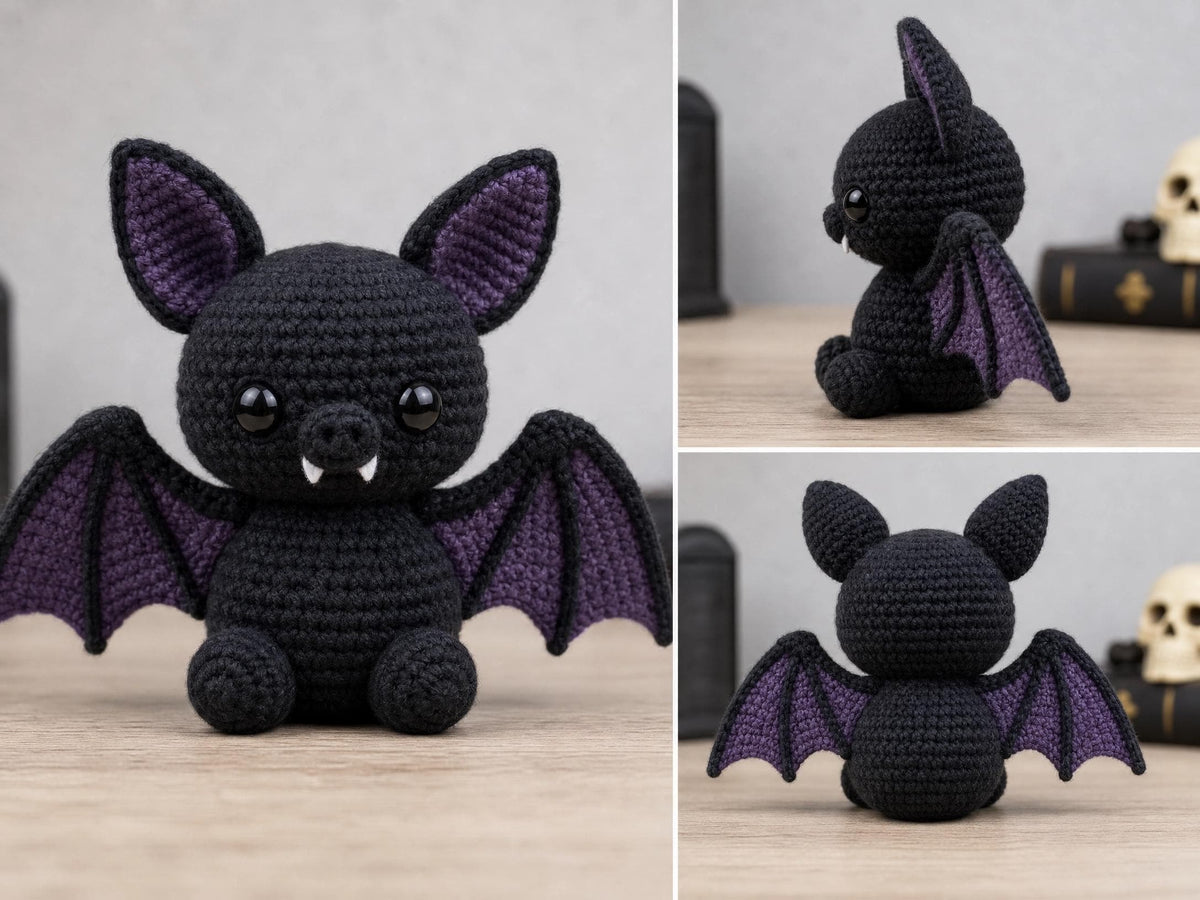 Bat Crochet Pattern | Amigurumi Bat PDF | Beginner Friendly | Halloween Decor | Instant Download , English Dutch