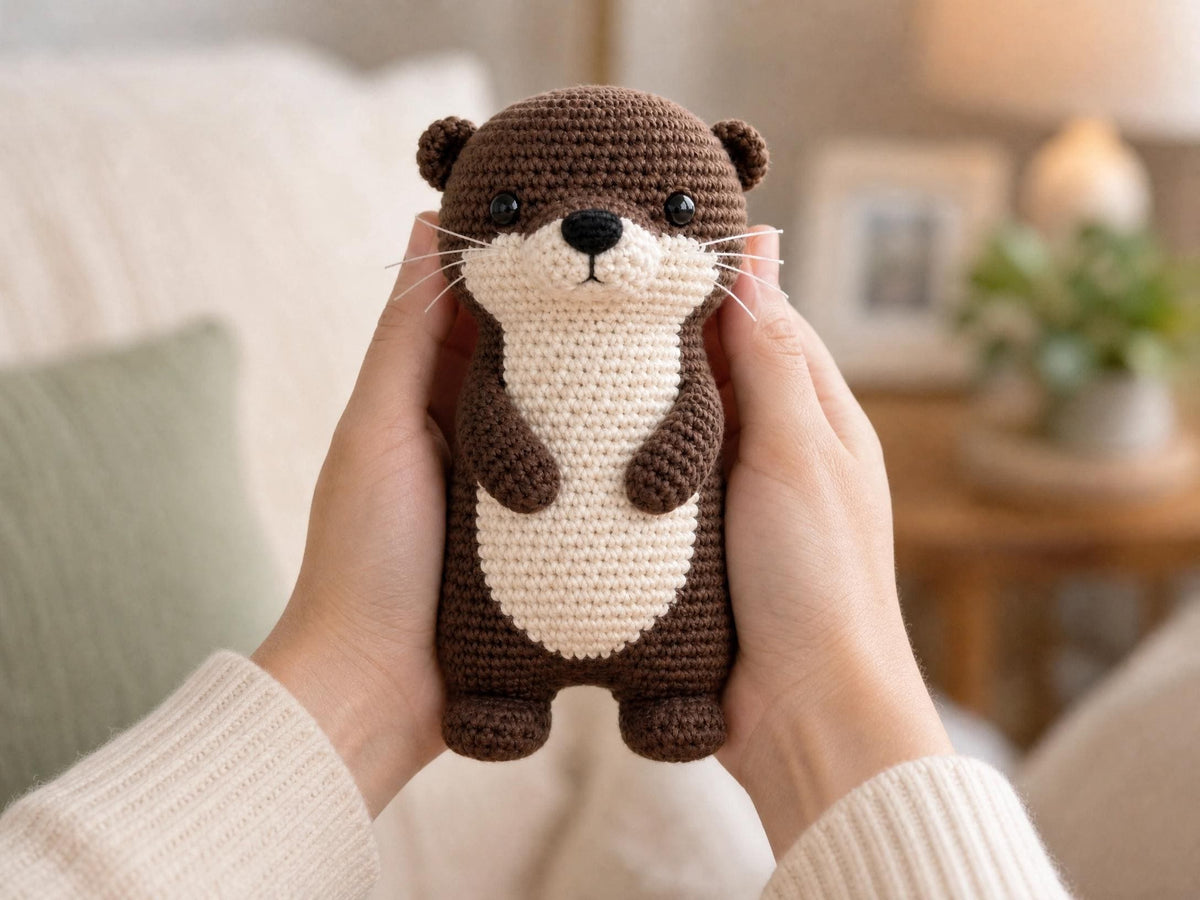 Crochet Otter Amigurumi Pattern | Seamless Color Change | Stuffed Animal Toy PDF | Intermediate Amigurumi Design