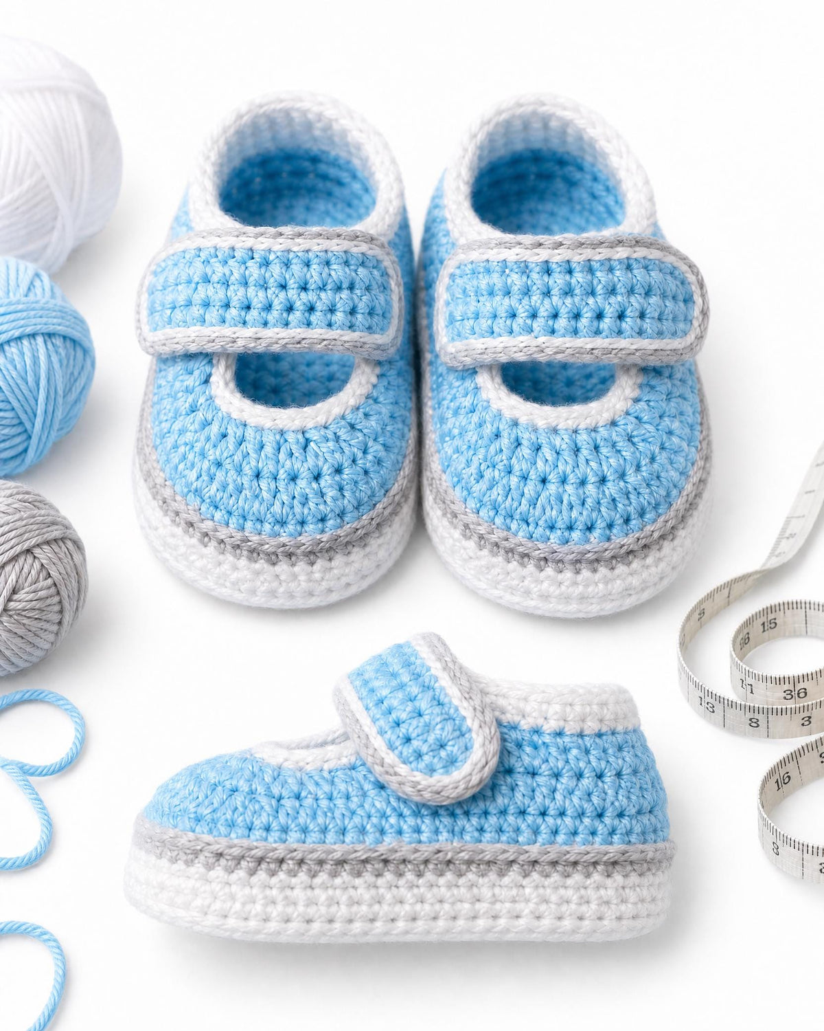 Crochet Mary Jane Baby Booties Pattern, Beginner Friendly (PDF Download)