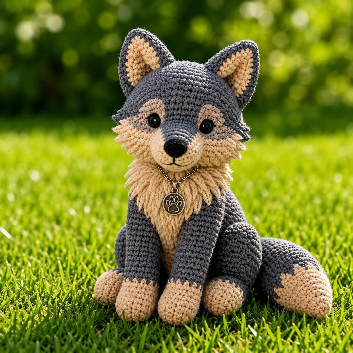 Crochet Wolf Pattern PDF, Amigurumi Wolf Tutorial, Woodland Animal Crochet Pattern, Cute Fox Wolf Plush DIY Gift