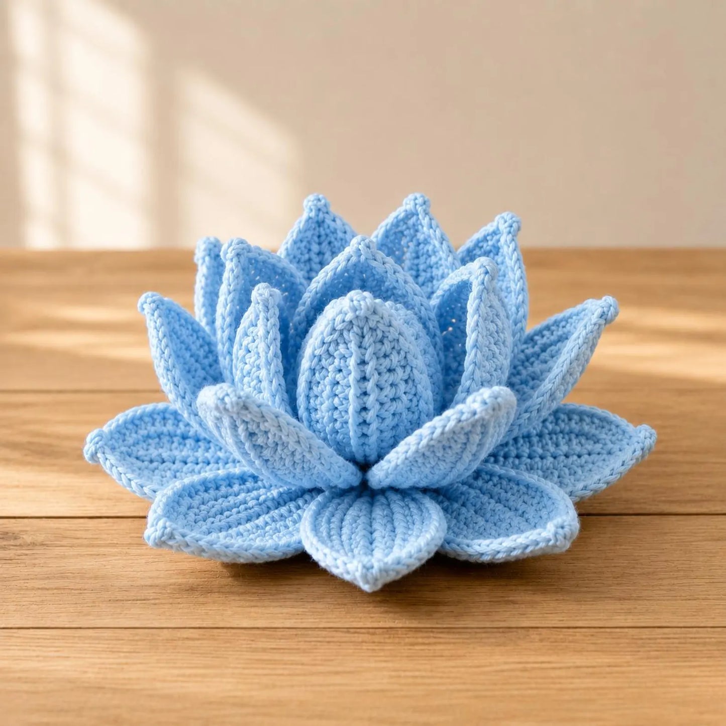 Crochet Lotus Flower Pattern PDF, Amigurumi Lotus Decor, Water Lily Crochet Tutorial, Floral Crochet Pattern, DIY Home Decor
