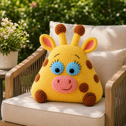 Cute Giraffe Crochet Pattern PDF, Amigurumi Plush Tutorial, Digital Download, Kawaii Animal Toy Pattern, Beginner Friendly