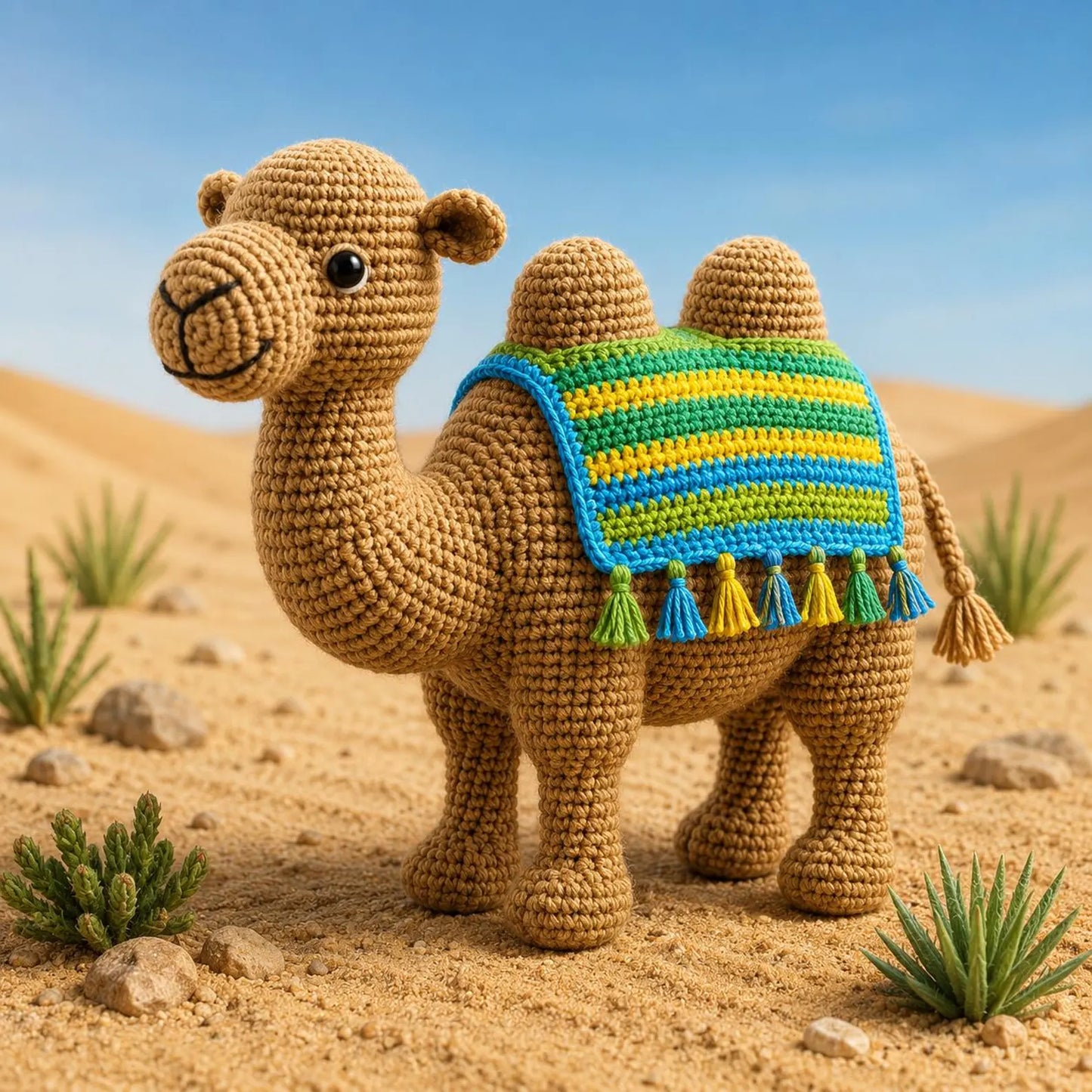 Cute Crochet Camel Pattern PDF, Amigurumi Camel Tutorial, Desert Camel Plush Crochet Pattern, Kawaii Camel Toy, DIY Crochet Animal Pattern