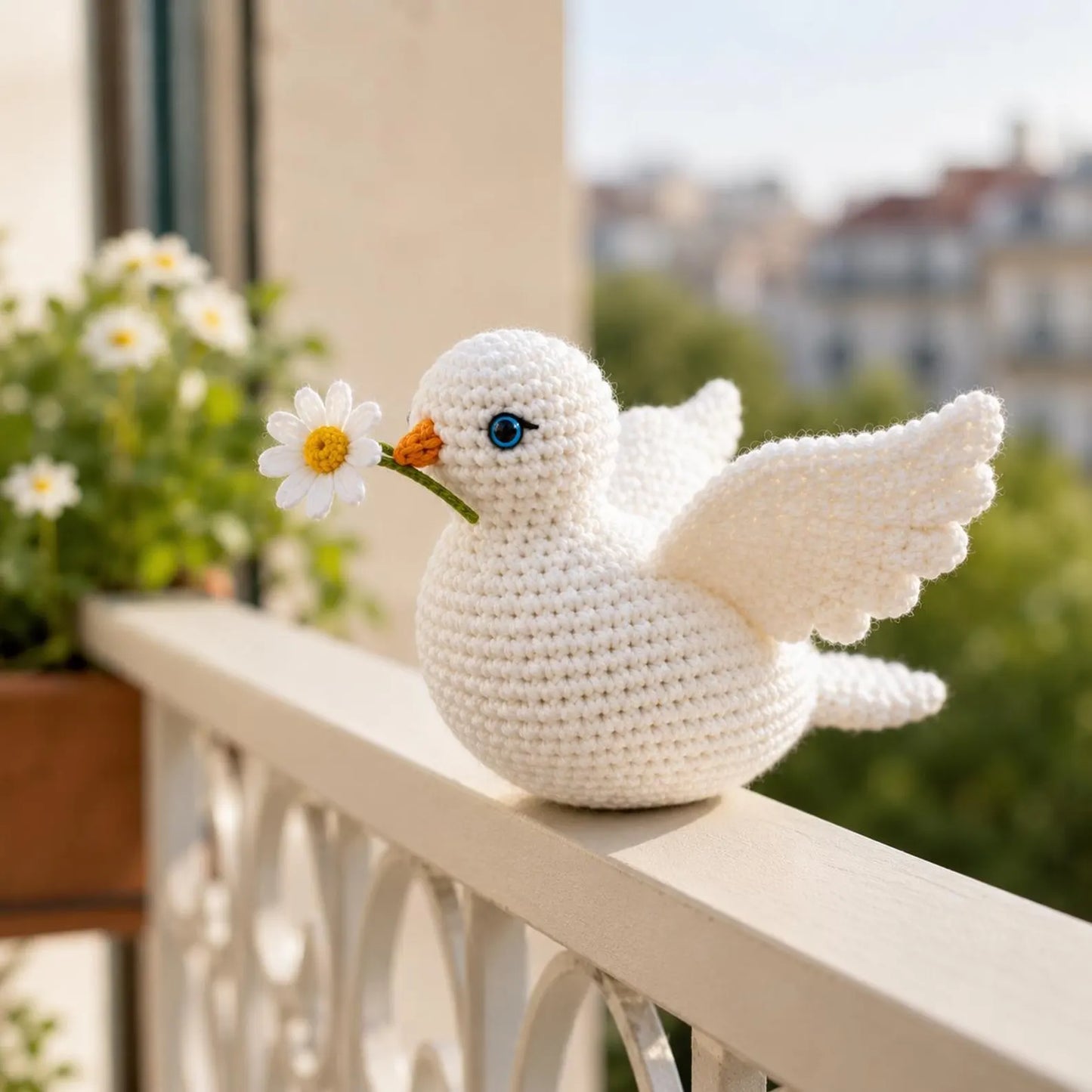 White Dove Crochet Pattern PDF, Peace Dove Amigurumi Tutorial, Bird Crochet Pattern, Beginner Friendly Plush Bird, Crochet Parrot Bird Pdf
