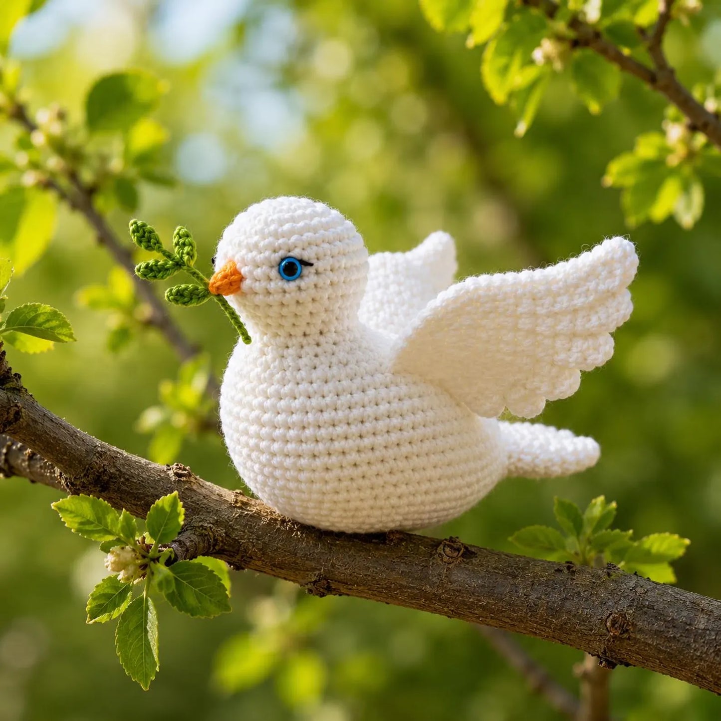 White Dove Crochet Pattern PDF, Peace Dove Amigurumi Tutorial, Bird Crochet Pattern, Beginner Friendly Plush Bird, Crochet Parrot Bird Pdf
