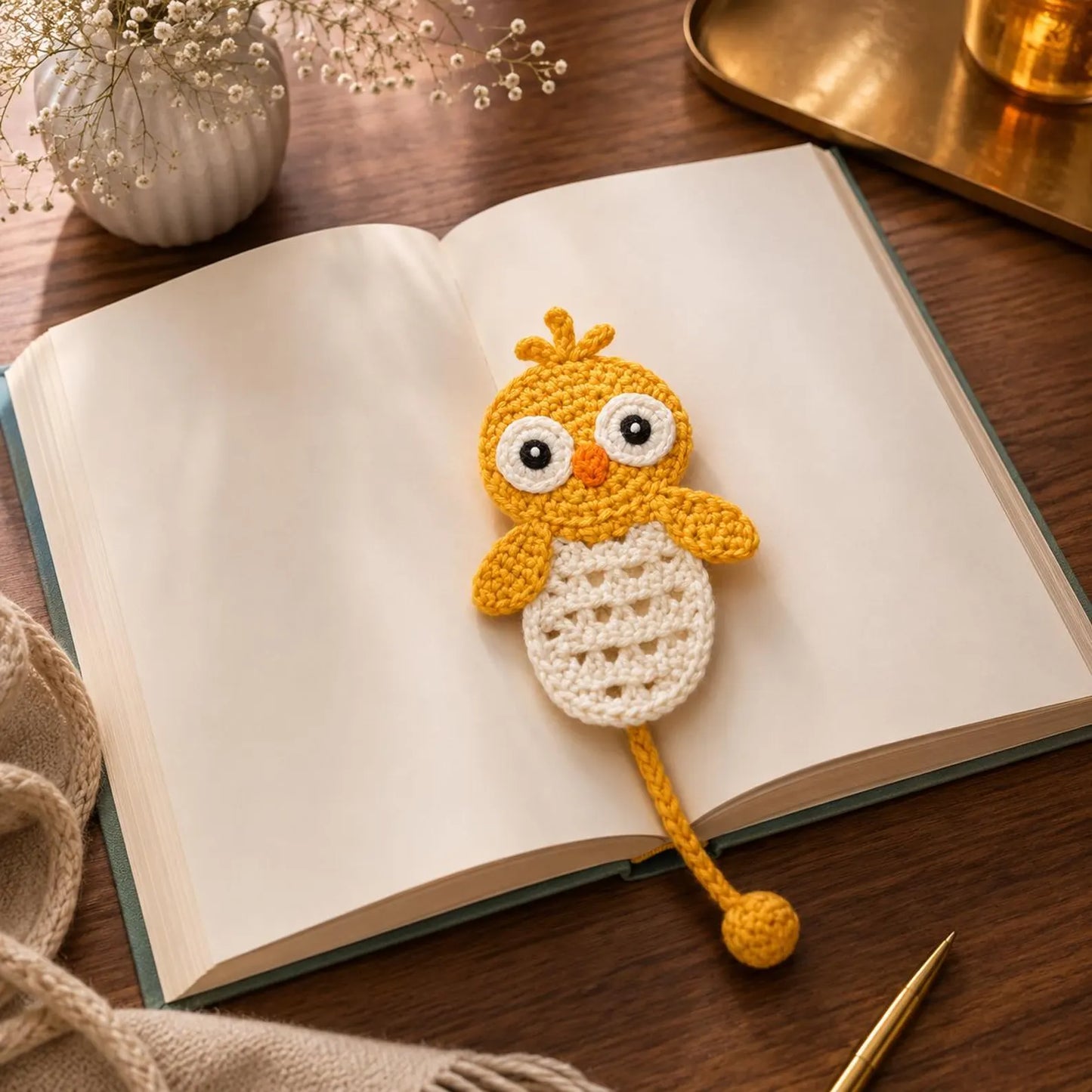 Crochet Bookmark Bundle Pattern PDF,Amigurumi Bookmark Set, Cute Crochet Bookmarks,Flower Bookmark Crochet Pattern,Feather Bookmark,Bookworm