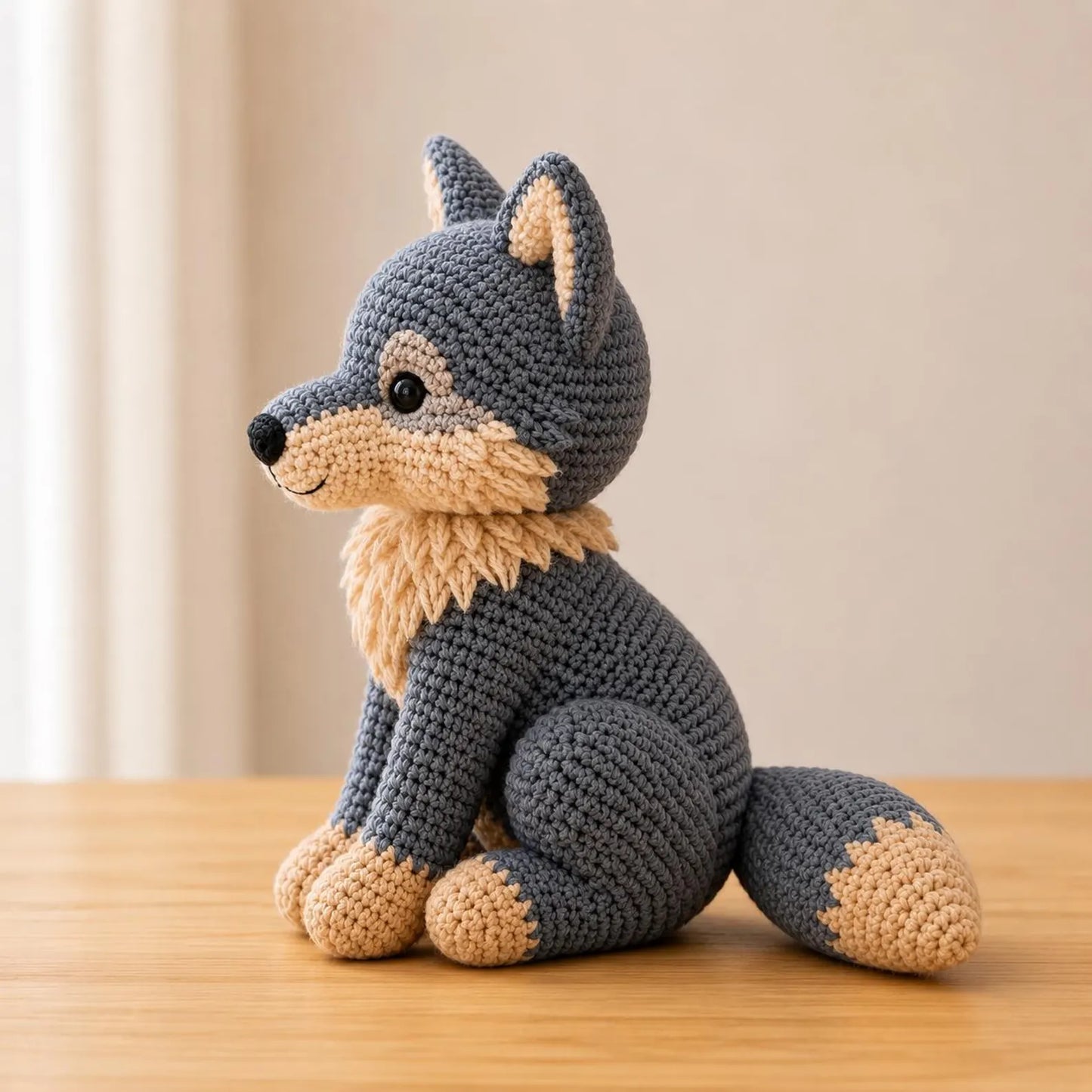 Crochet Wolf Pattern PDF, Amigurumi Wolf Tutorial, Woodland Animal Crochet Pattern, Cute Fox Wolf Plush DIY Gift