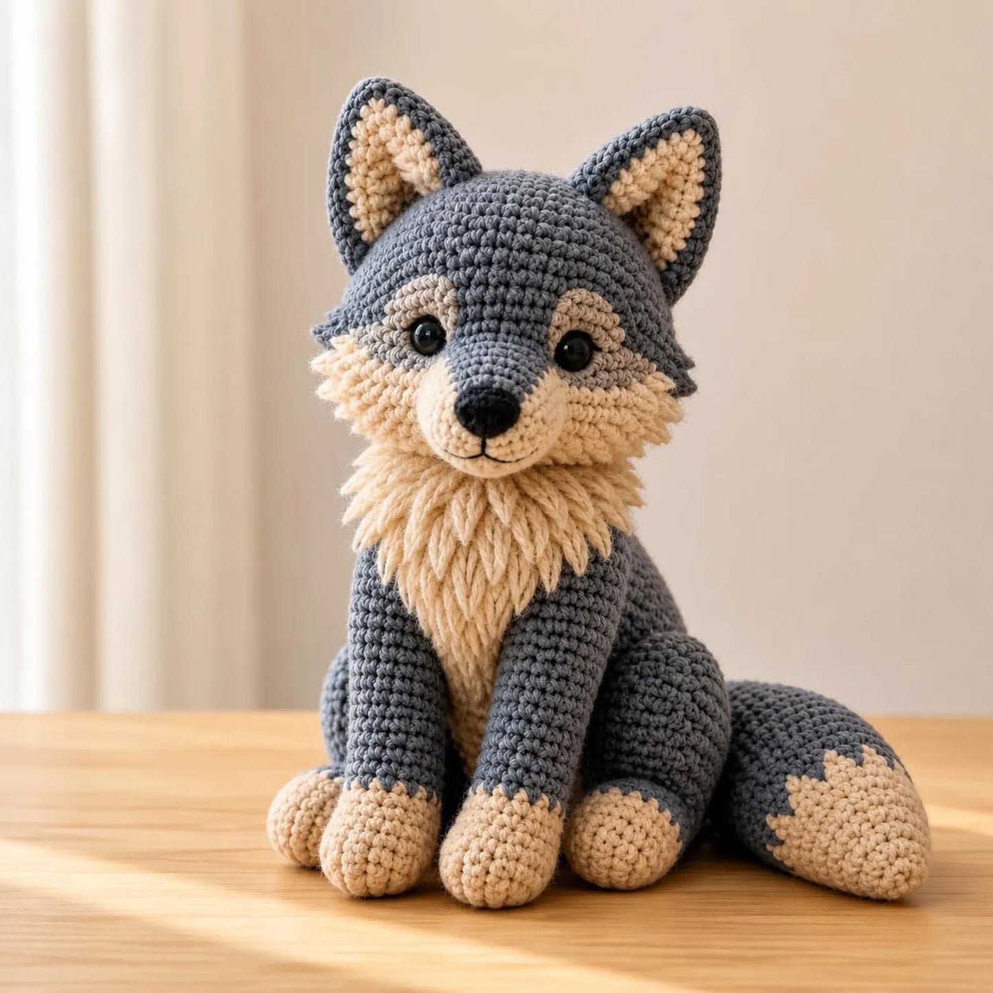 Crochet Wolf Pattern PDF, Amigurumi Wolf Tutorial, Woodland Animal Crochet Pattern, Cute Fox Wolf Plush DIY Gift