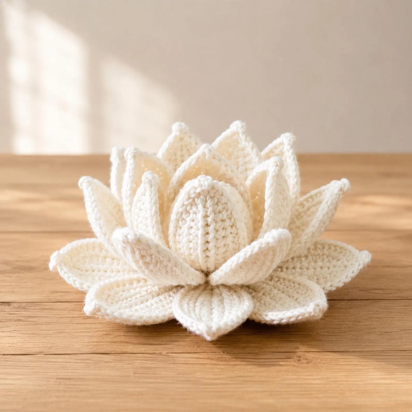 Crochet Lotus Flower Pattern PDF, Amigurumi Lotus Decor, Water Lily Crochet Tutorial, Floral Crochet Pattern, DIY Home Decor