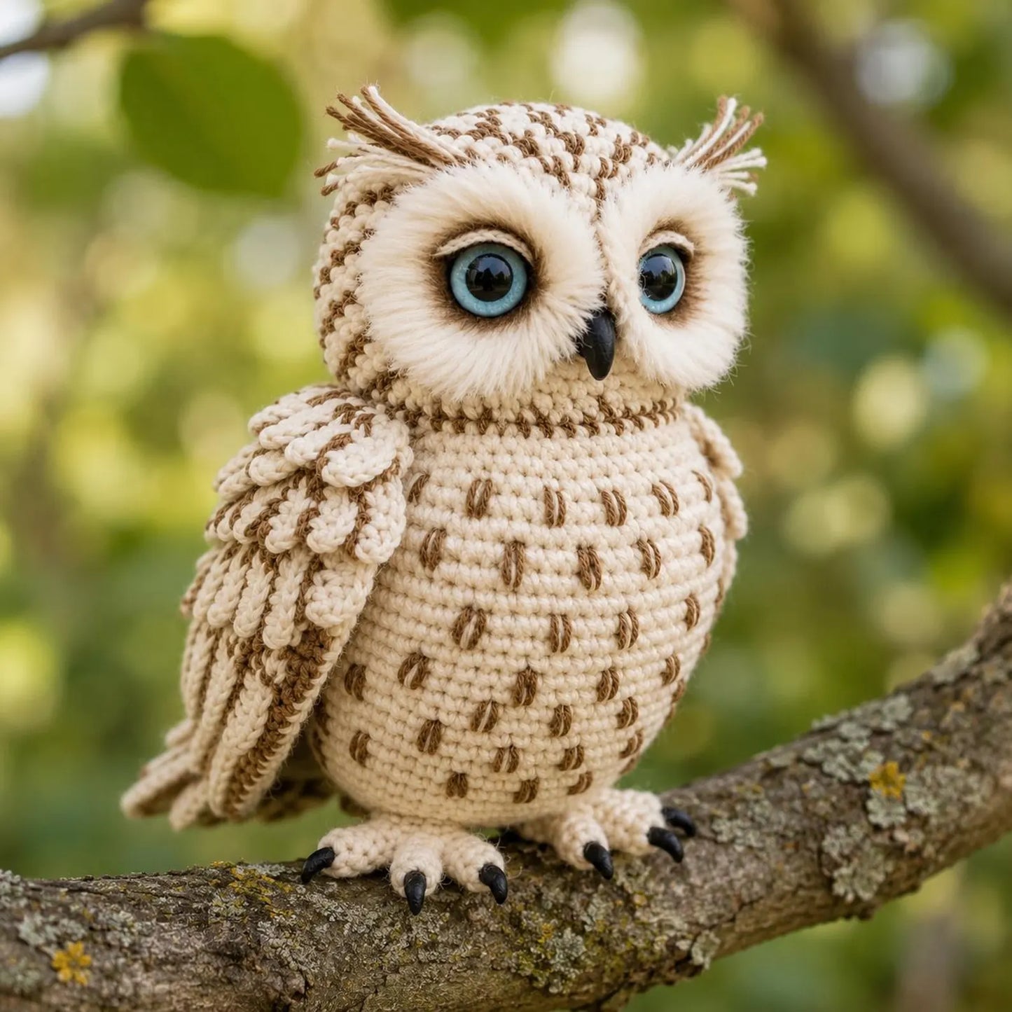 Snowy Owl Crochet Pattern PDF, Realistic Owl Amigurumi Tutorial, Cute Bird Crochet Plush, Woodland Owl Decor Pattern