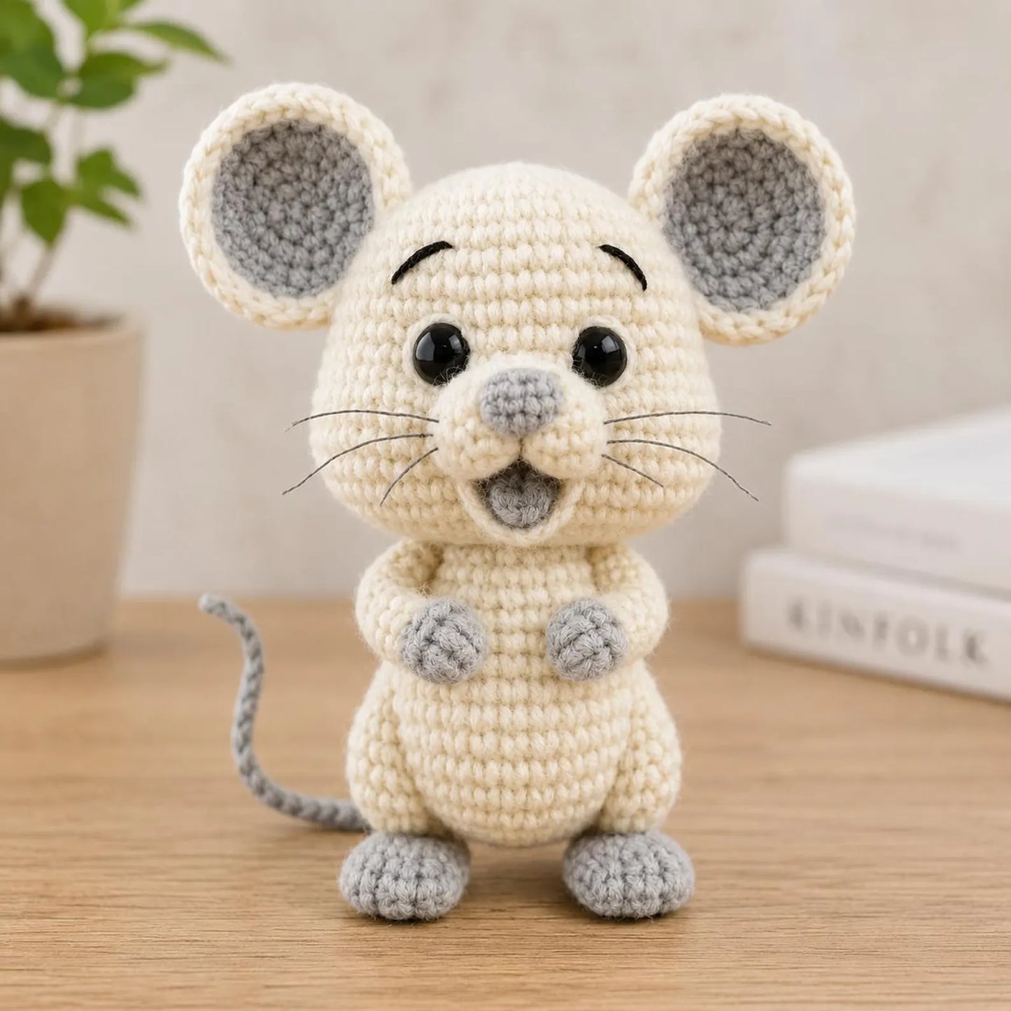 Cute Mouse Crochet Pattern PDF, Amigurumi Mouse Tutorial, Kawaii Mouse Plush, Beginner Friendly Crochet Animal Pattern