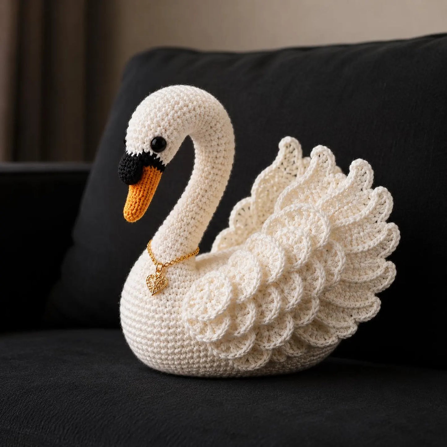 Elegant Crochet Swan Pattern PDF, Amigurumi Swan Tutorial, White Swan Plush Crochet Pattern, Decorative Bird Crochet DIY