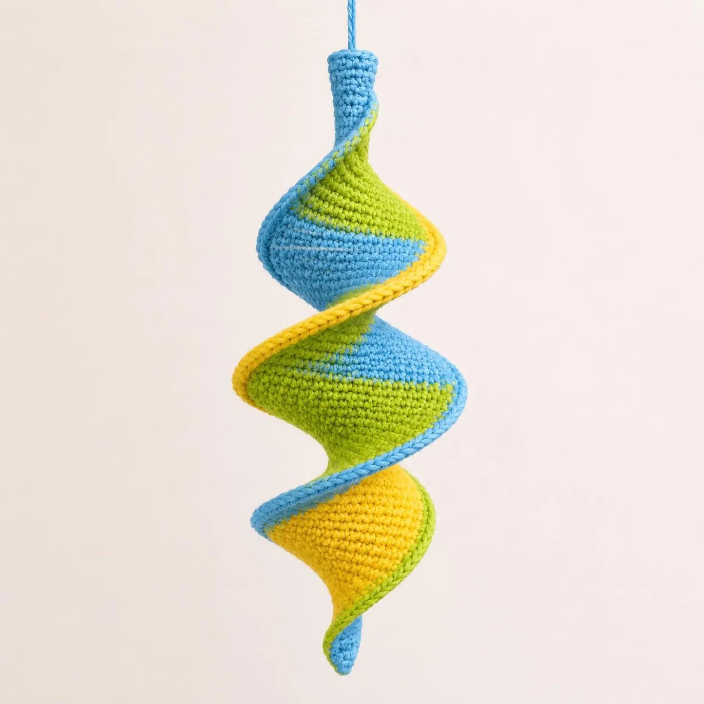 Crochet Spiral Hanging Decor Pattern PDF, Amigurumi Helix Ornament, Modern Crochet Wall Hanging, DNA Twist Crochet Pattern, Wind Spinner Pdf