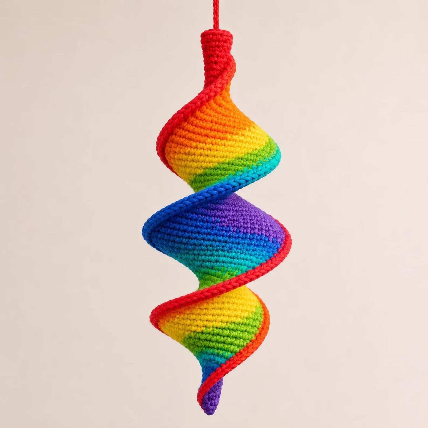 Crochet Spiral Hanging Decor Pattern PDF, Amigurumi Helix Ornament, Modern Crochet Wall Hanging, DNA Twist Crochet Pattern, Wind Spinner Pdf