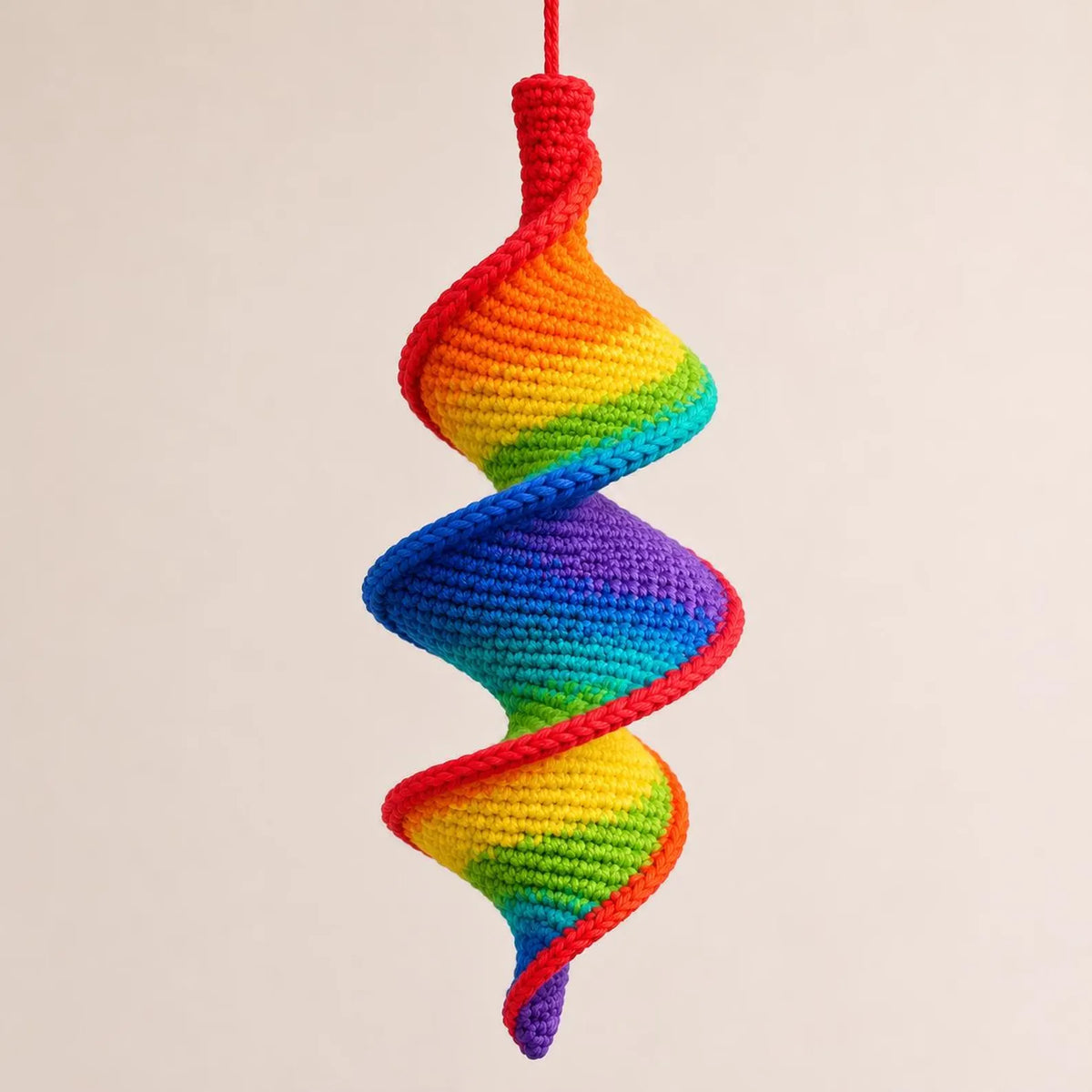 Crochet Spiral Hanging Decor Pattern PDF, Amigurumi Helix Ornament, Modern Crochet Wall Hanging, DNA Twist Crochet Pattern, Wind Spinner Pdf