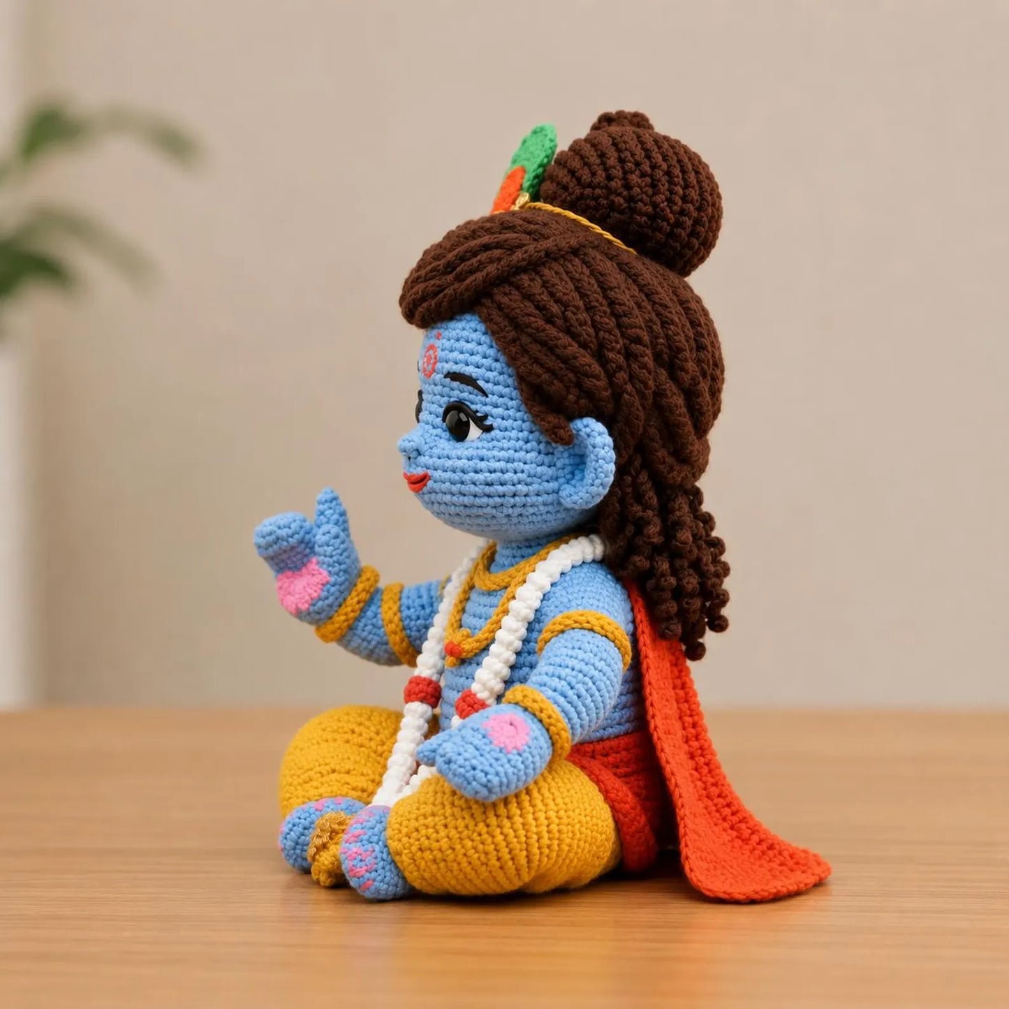 Krishna Crochet Pattern PDF, Baby Krishna Amigurumi Doll, Buddha Inspired Crochet Plush, Hindu Doll Pattern, Spiritual Crochet Toy DIY