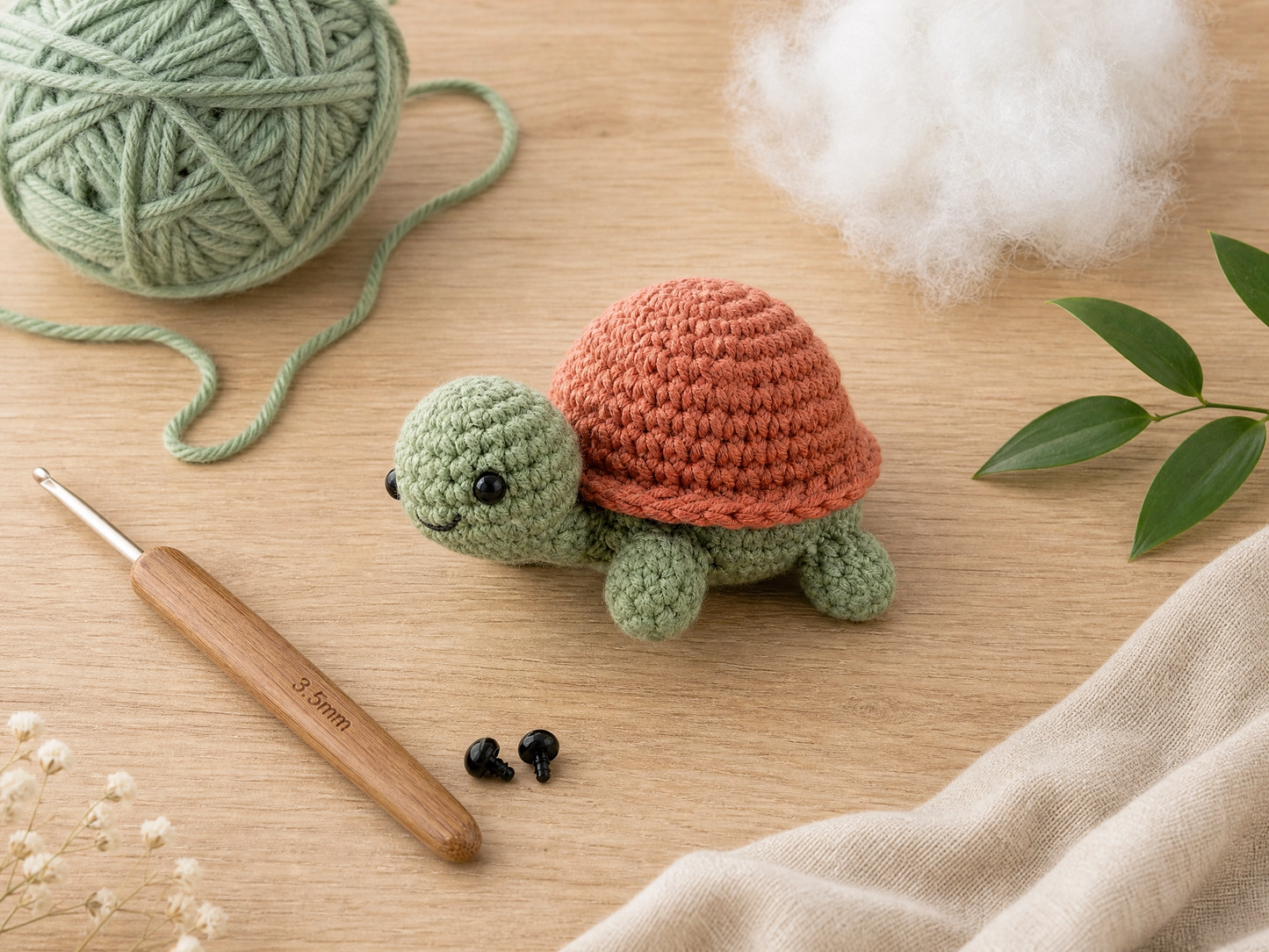Pebble the Turtle No-Sew Amigurumi Crochet Pattern | Beginner-Friendly Sea Turtle Plushie PDF | Removable Shell Toy